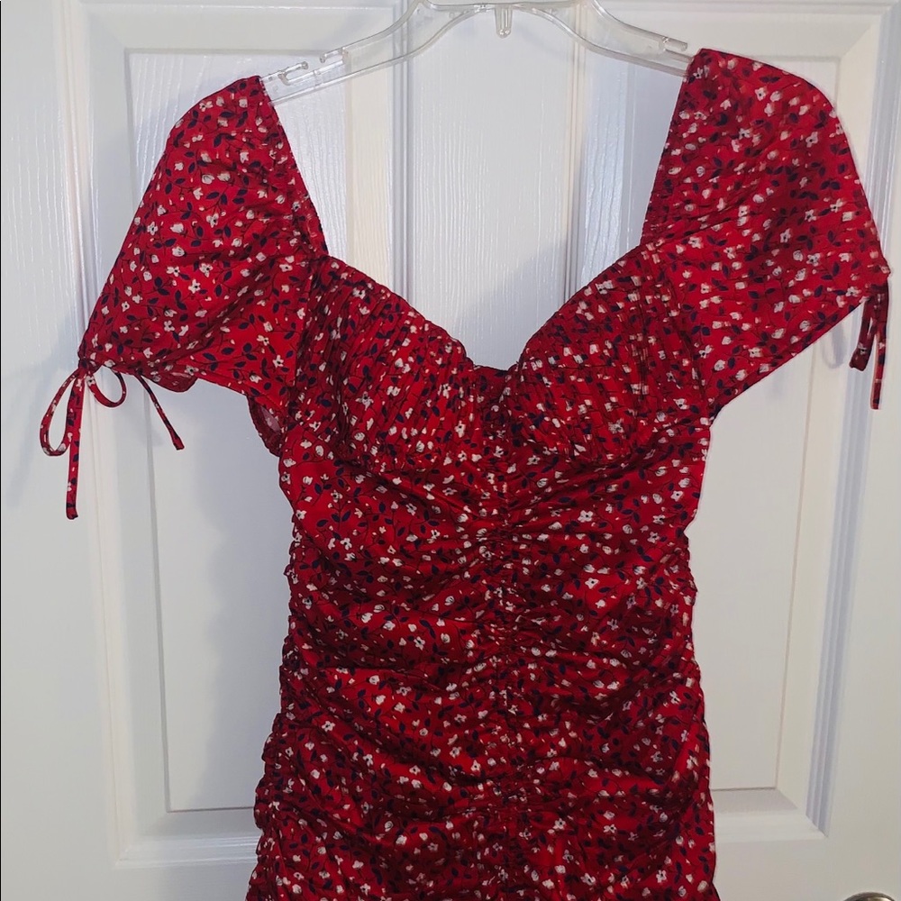 Red Floral Dress